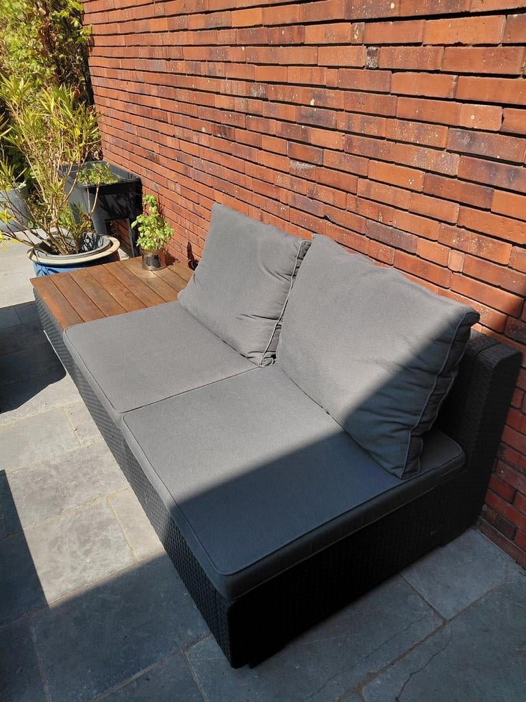 Lounge set met kussens, Tuin en Terras, Ophalen, Kunststof, Tuinset