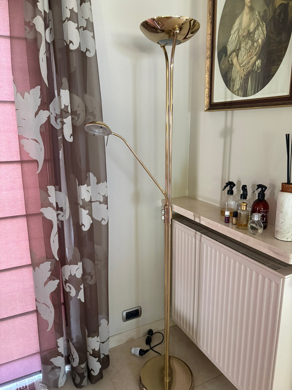 Staan lamp met dimmer, Maison & Meubles, Lampes | Lampadaires, Enlèvement, Utilisé
