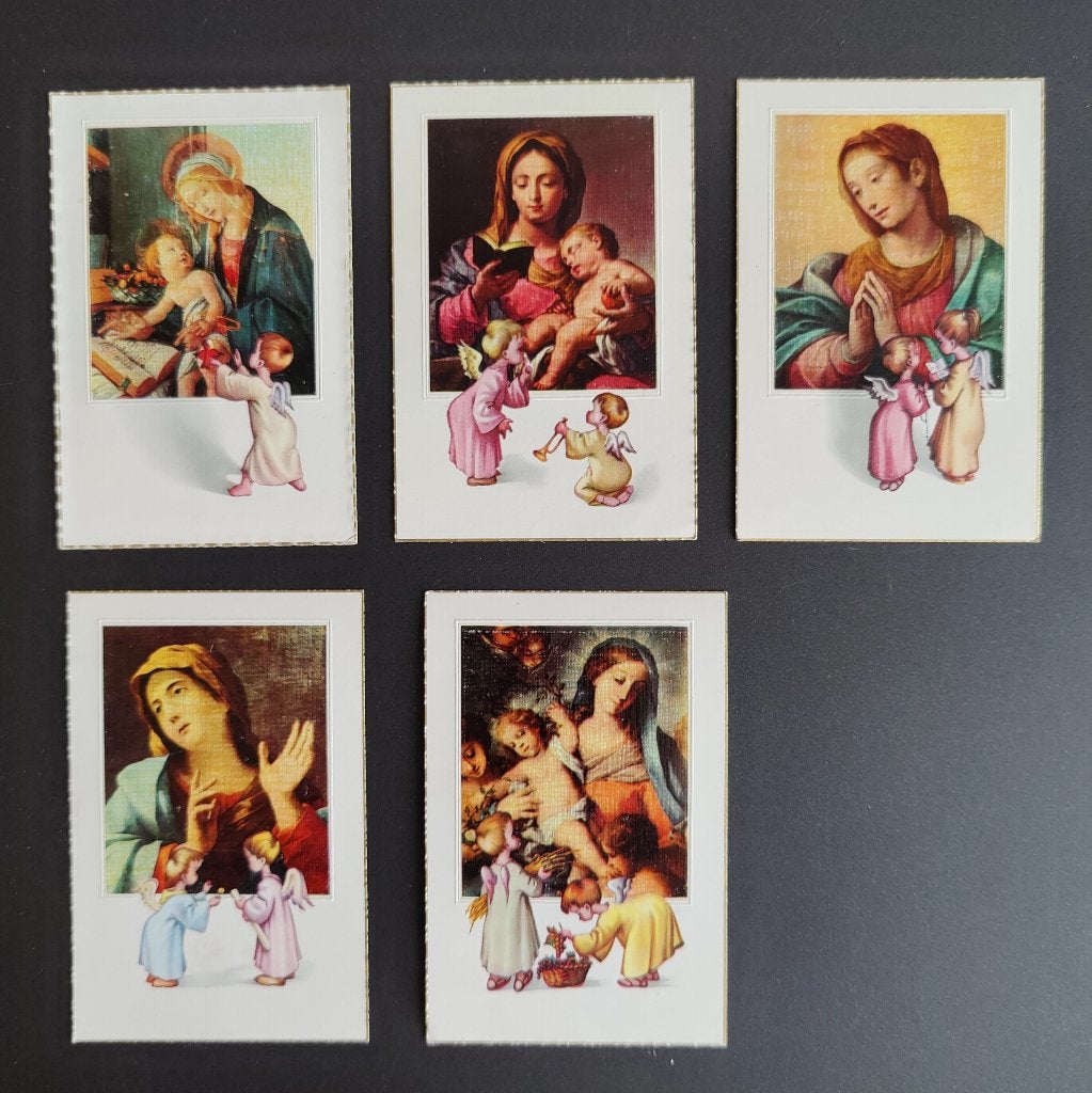 5 Communie prentjes 1978 7cm X 11cm, 1960 tot 1980, Gebruikt, Verzenden, Prent