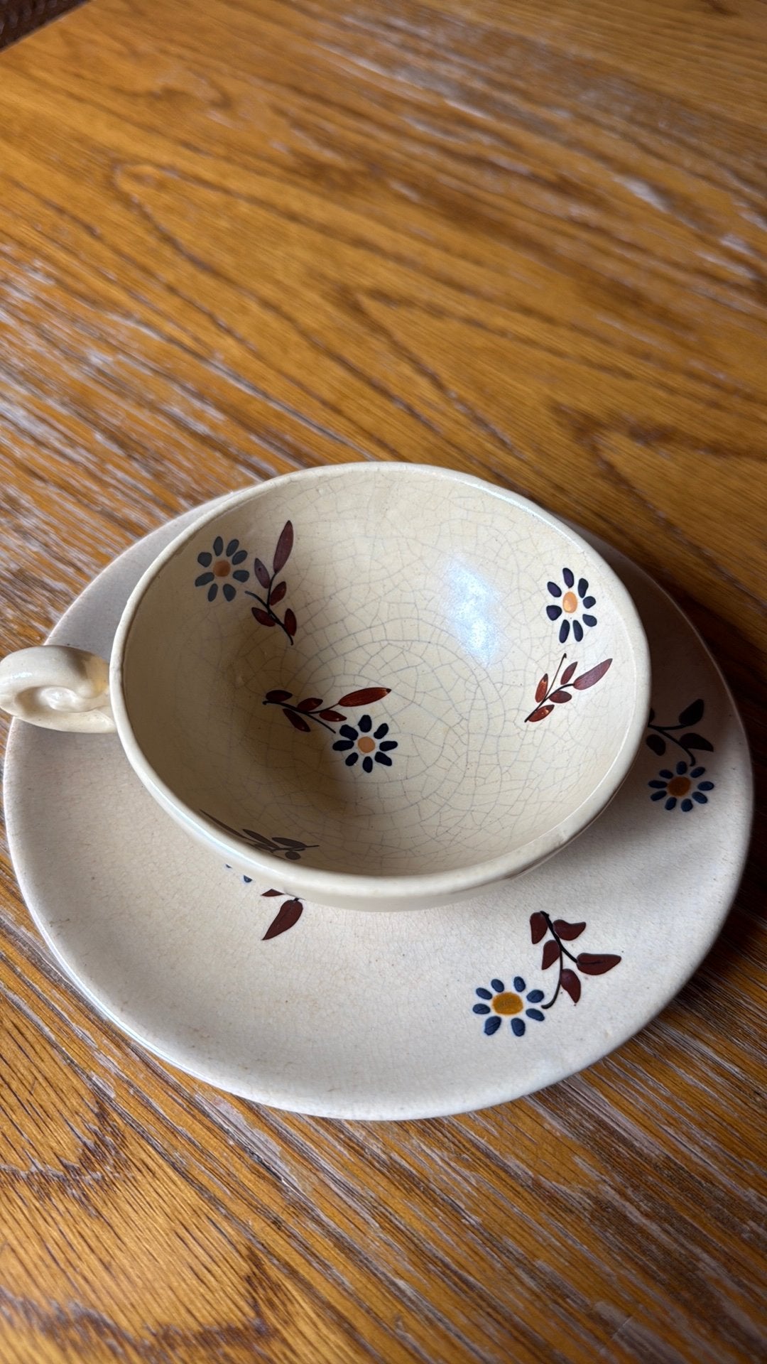 Set van 10 koffietassen met koffiekan, Ophalen, Zo goed als nieuw, Kop(pen) en/of Schotel(s)