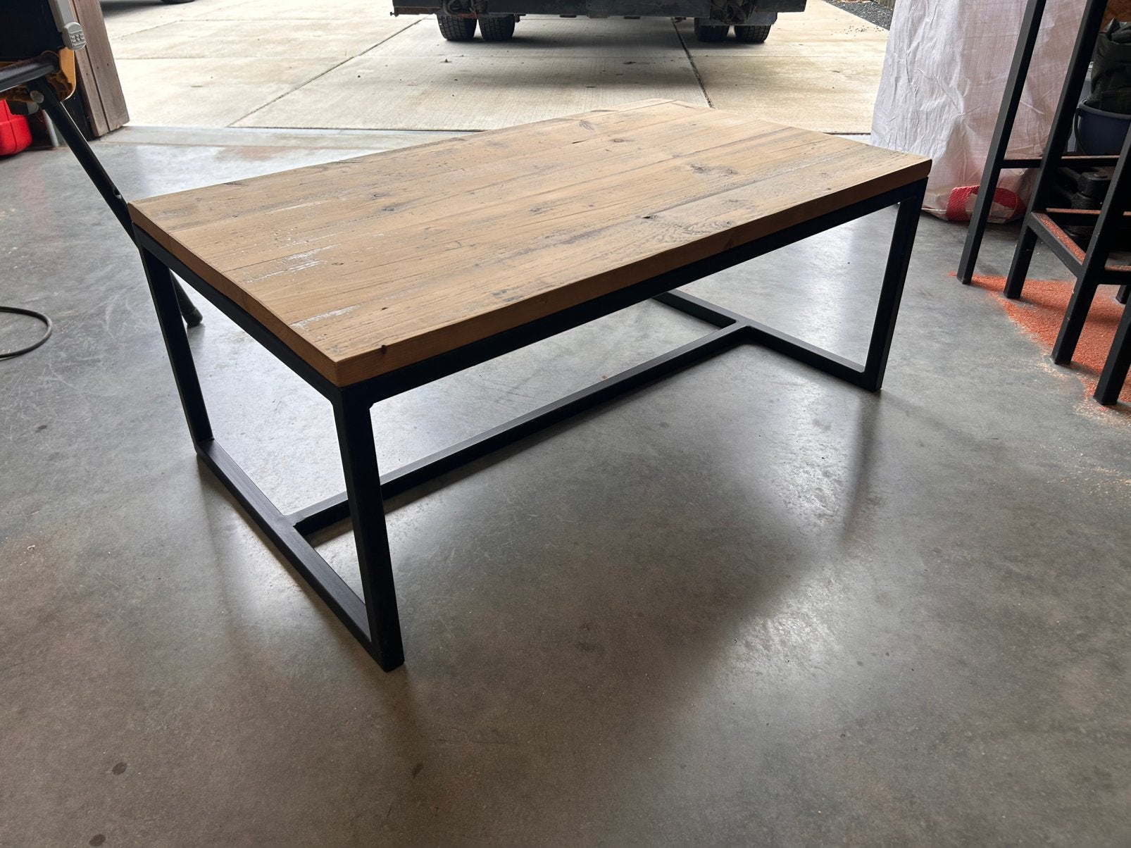 Salontafel steigerhout, Huis en Inrichting, Ophalen, Overige materialen, Gebruikt, 100 tot 150 cm