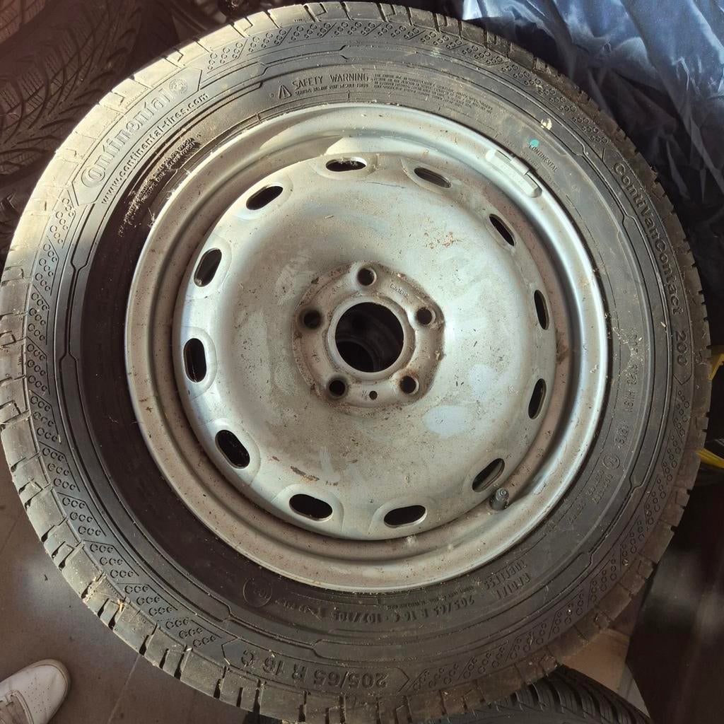 Velgen met banden Fiat Talento Renault Trafic, Auto-onderdelen, Banden en Velgen, Ophalen, 16 inch, Banden en Velgen, 205 mm