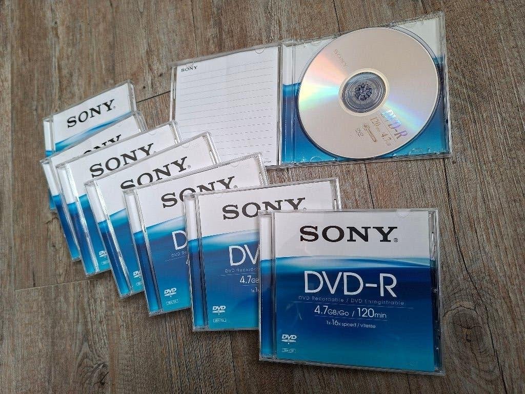 8x blanco Sony DVD-R 4.7 Gb / 120 min, Computers en Software, Ophalen of Verzenden, Nieuw, Dvd, Sony