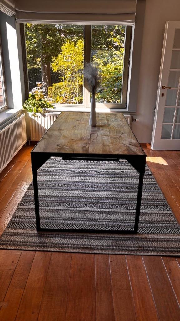 Industriële tafel, Huis en Inrichting, Ophalen, Gebruikt, Industrieel