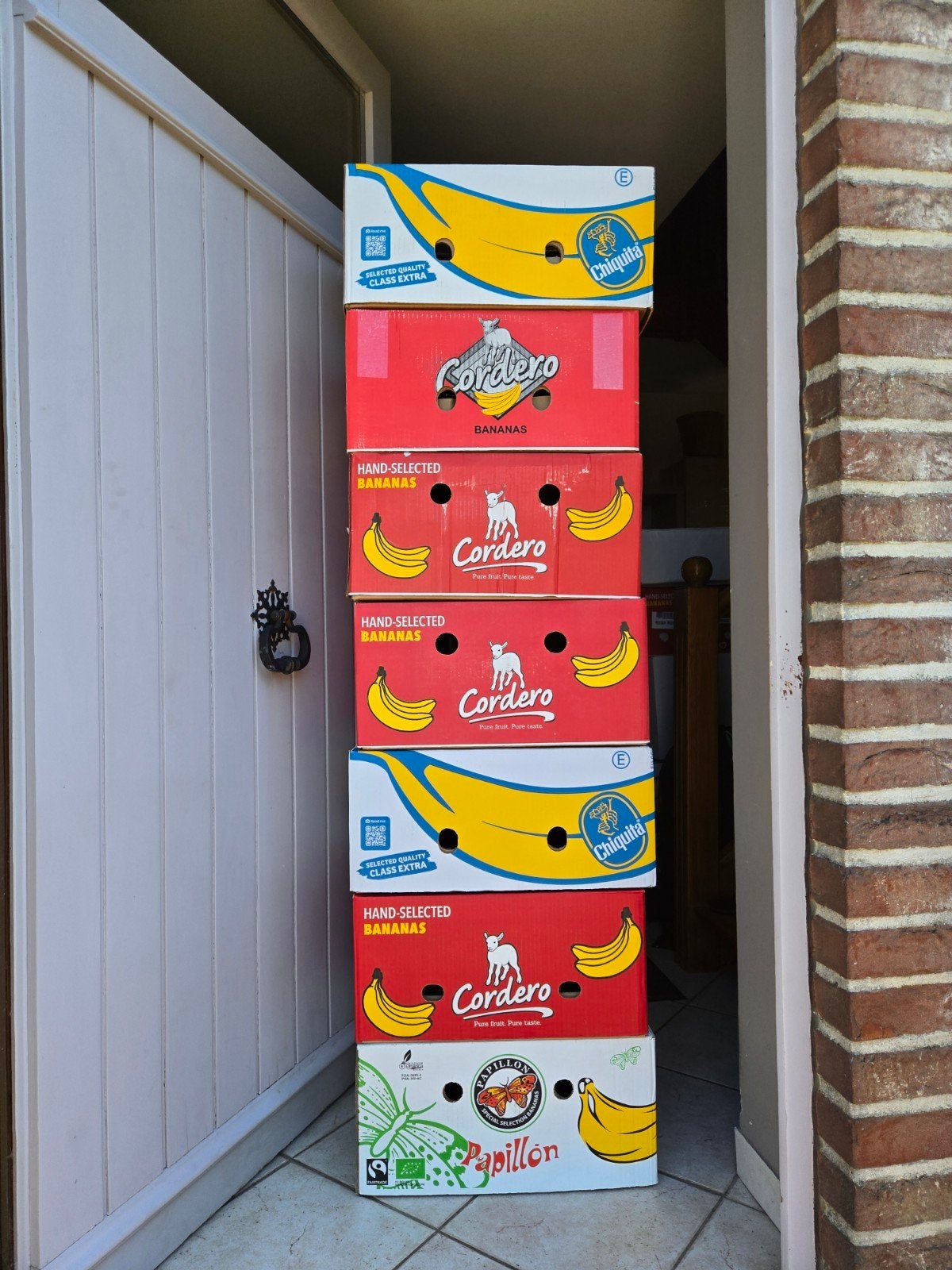 LOT Caisses bananes - A DONNER, Enlèvement
