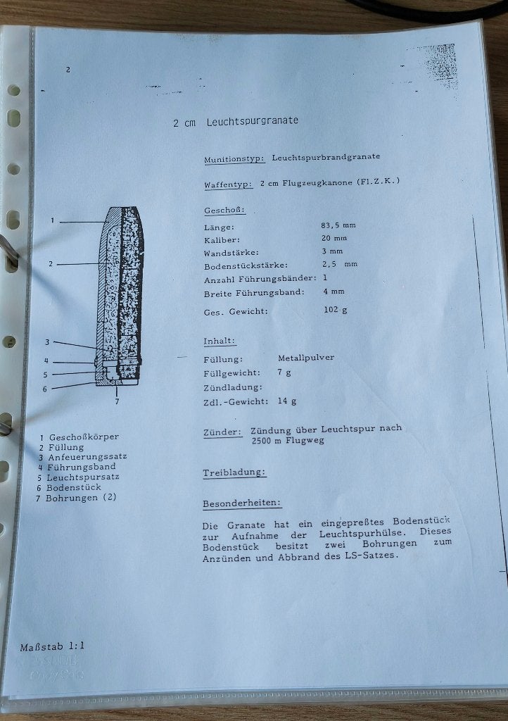 Documentation sur les munitions allemande 1èguerre, Collections, Enlèvement ou Envoi, Armée de terre, Livre ou Revue