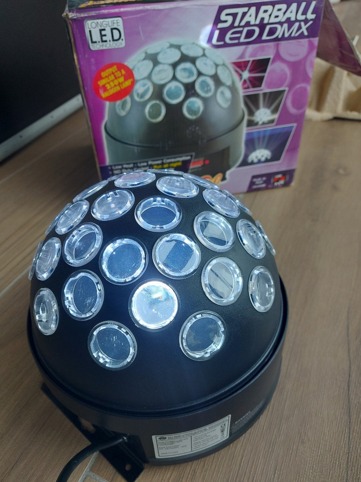Led startball white + dmx Handcontroller, Muziek en Instrumenten, Licht en Laser, Ophalen of Verzenden