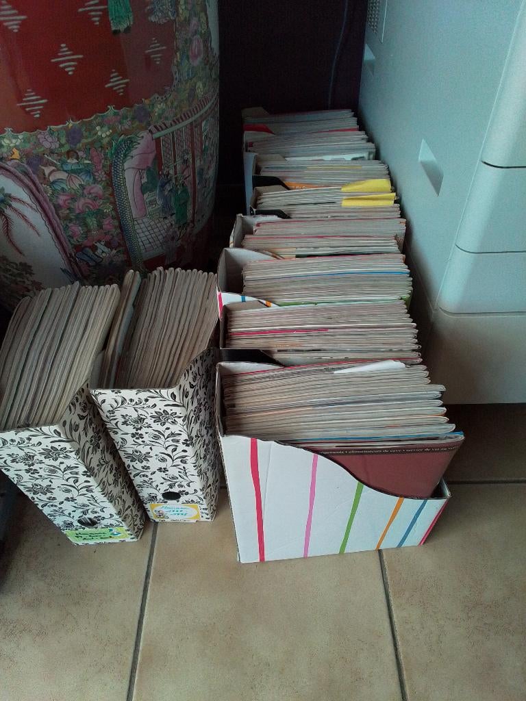 kruissteek tijdschriften, Ophalen
