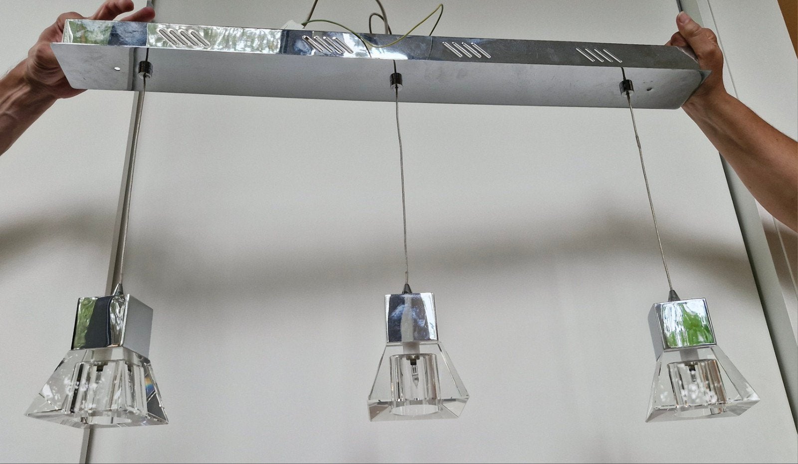 Suspension en verre, Enlèvement, Utilisé, Verre