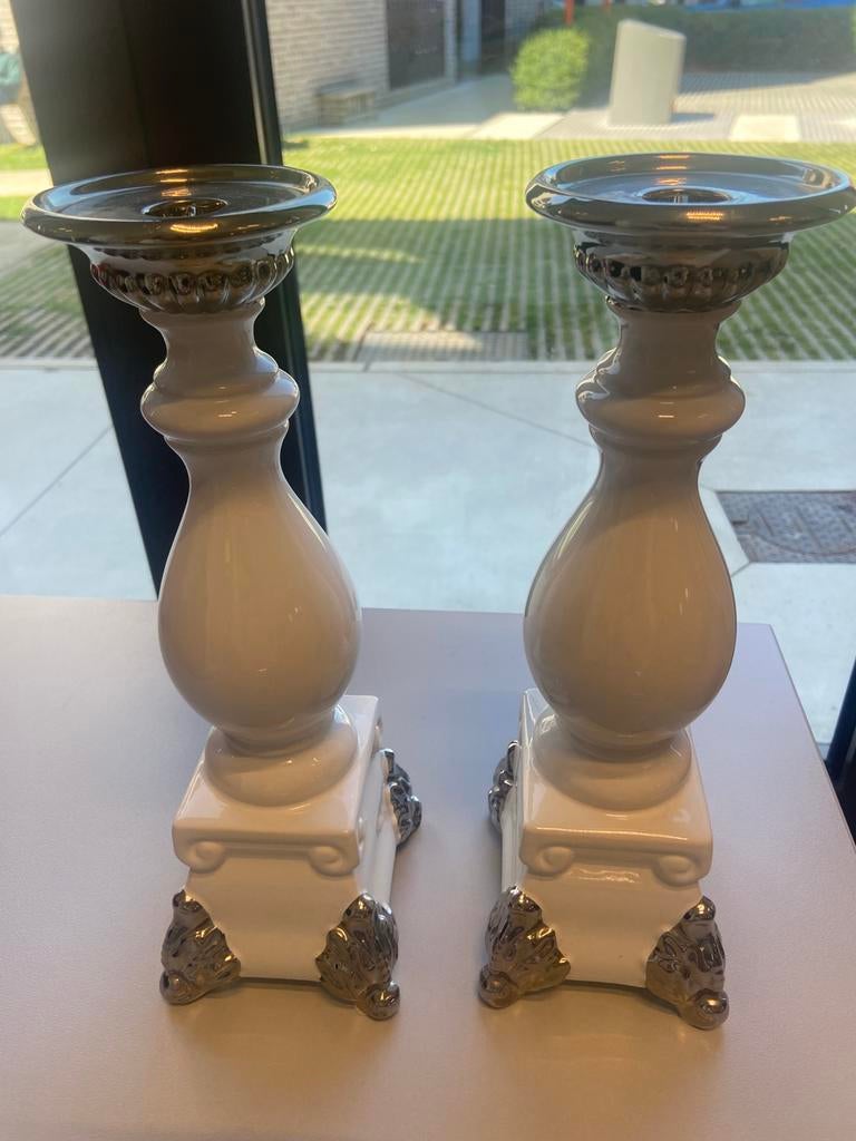 Chandeliers en céramique blanche, Enlèvement ou Envoi, Céramique ou Poterie