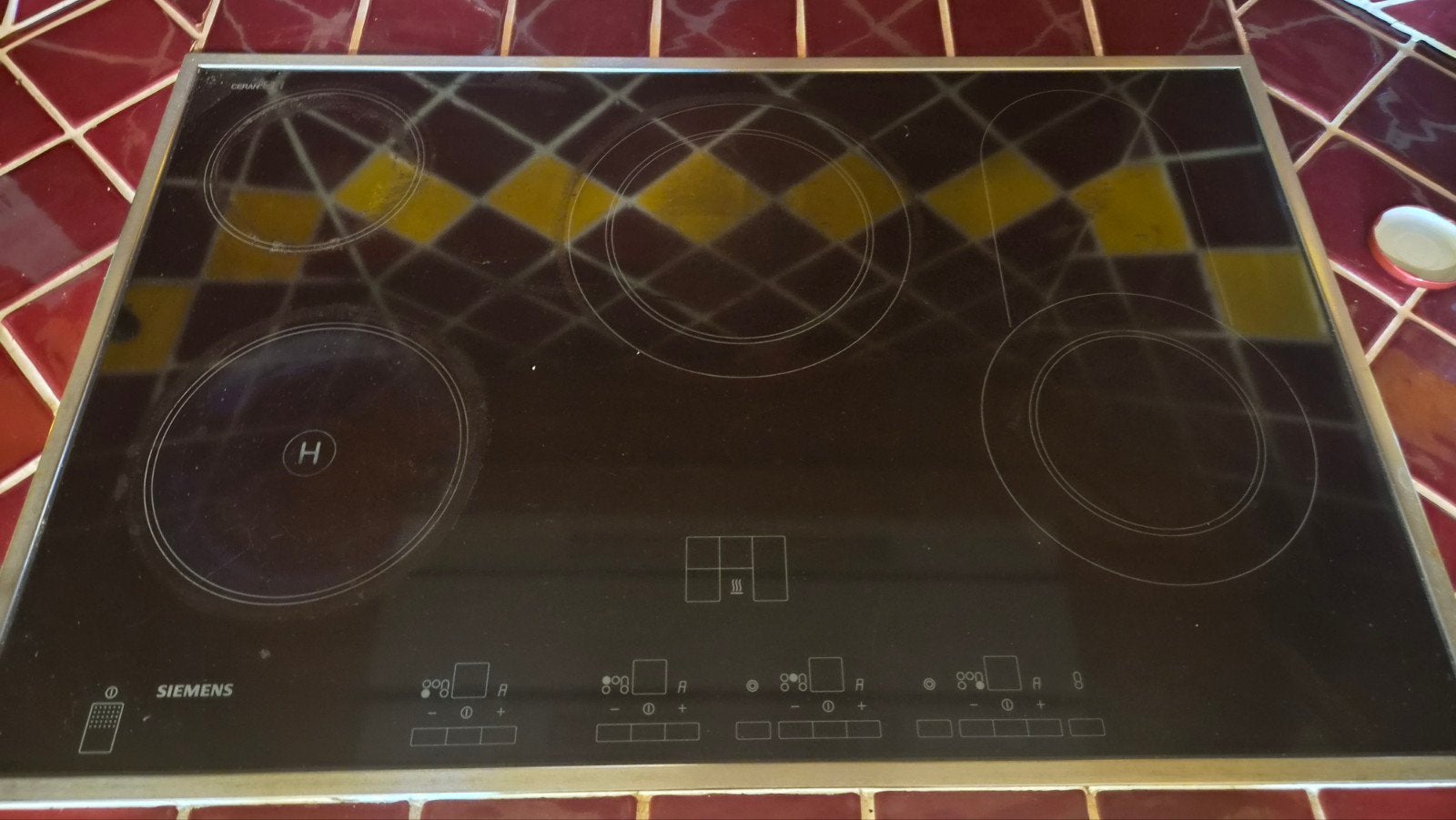 Plaque de cuisson vitrocéramique Siemens, Enlèvement, 4 zones de cuisson
