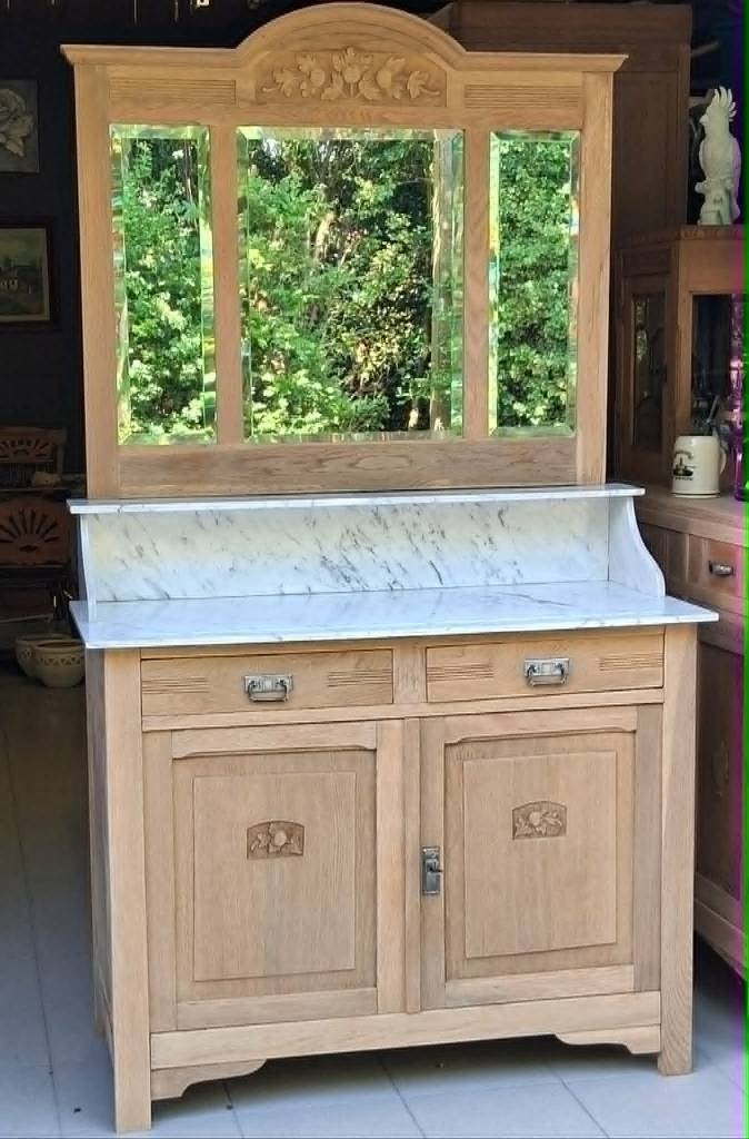 Antiek lavabomeubel, 25 à 50 cm, Meuble lavabo, 100 à 150 cm, Utilisé