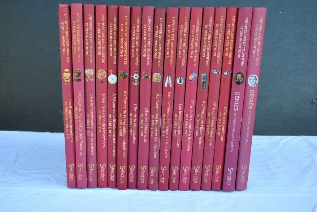 L'EPOPEE DES DECOUVERTES ET DES INVENTIONS COMPLET 17 TOMES, Boeken, Ophalen of Verzenden, Gelezen