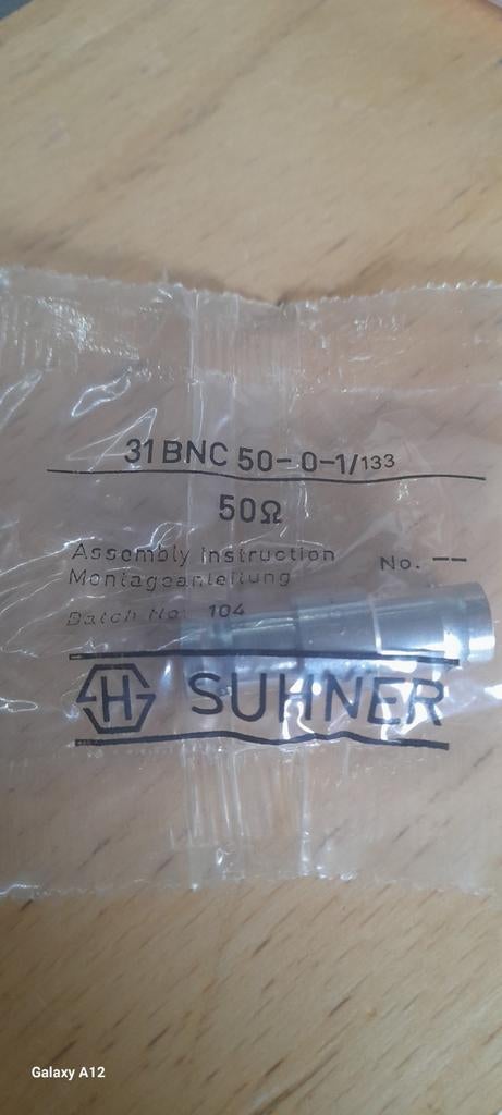 SUHNER BNC -BNC, Ophalen of Verzenden