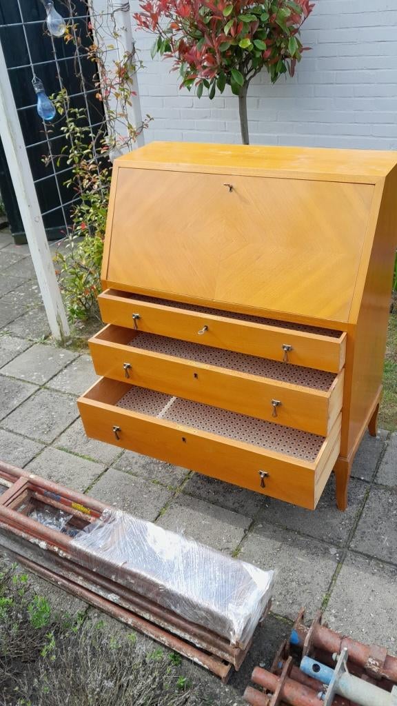 Prachtige vintage Zweedse secretaire, Ophalen, Zo goed als nieuw