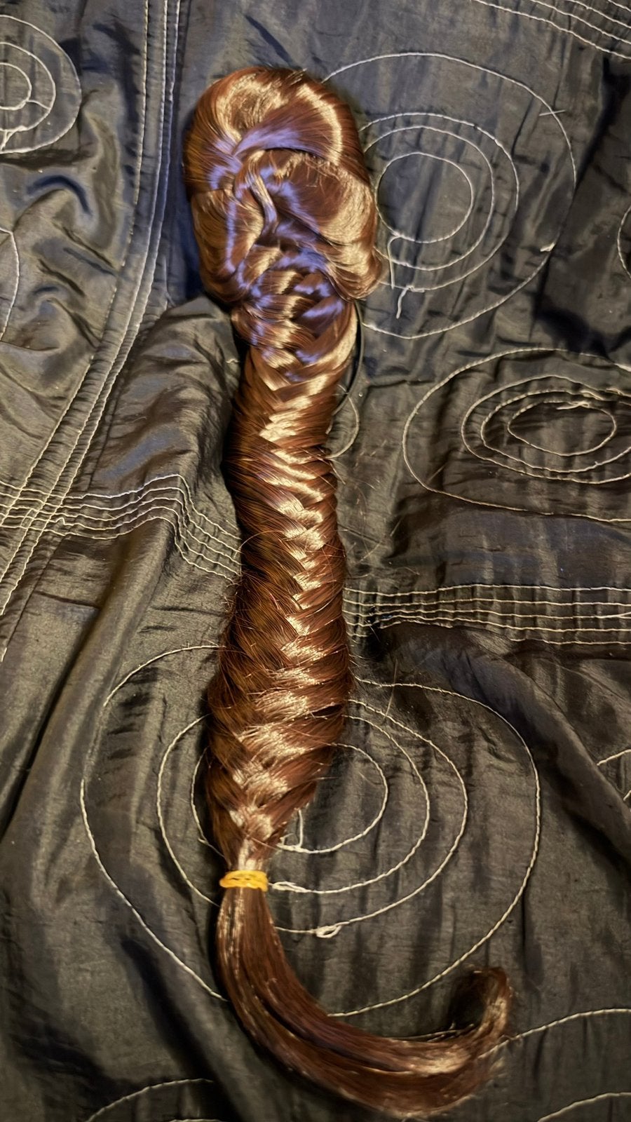 Extension de cheveux tresse en épi châtain, Enlèvement, Neuf
