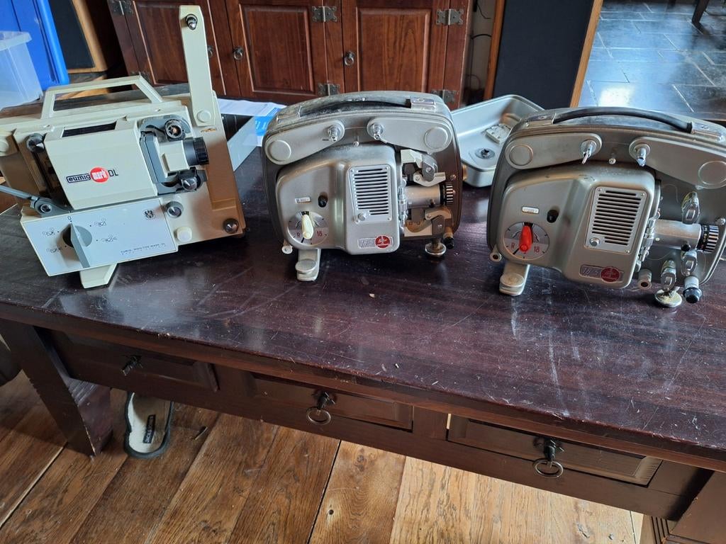 Set van 8 mm- en S8mm-projectoren, Ophalen