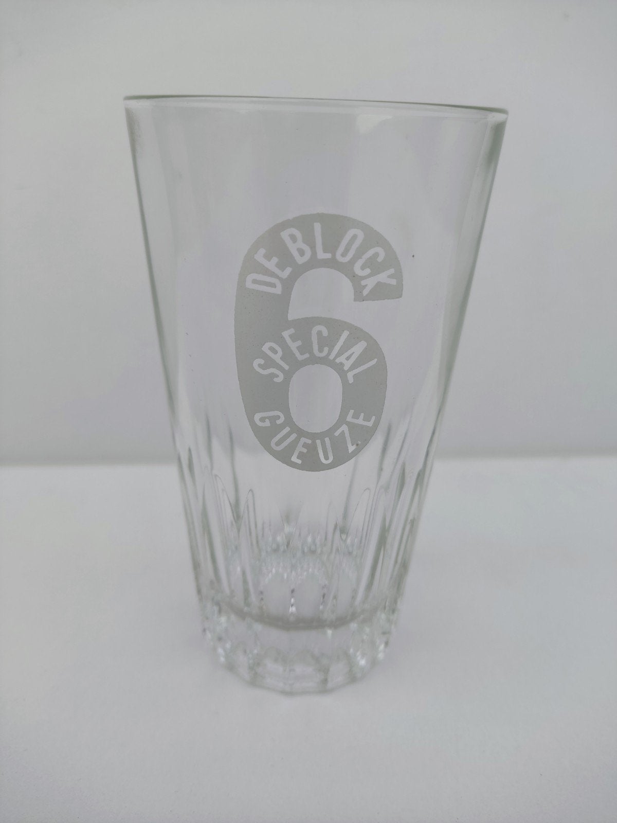 Oud Belgisch Bierglas De Block Special 6, Verzamelen, Ophalen, Zo goed als nieuw, Bierglas