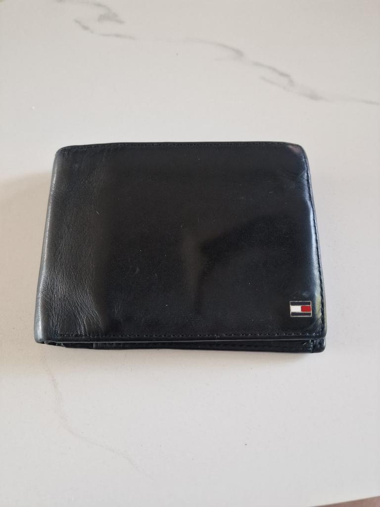 Tommy Hilfiger leren portefeuille – originele wallet, Ophalen, Zo goed als nieuw