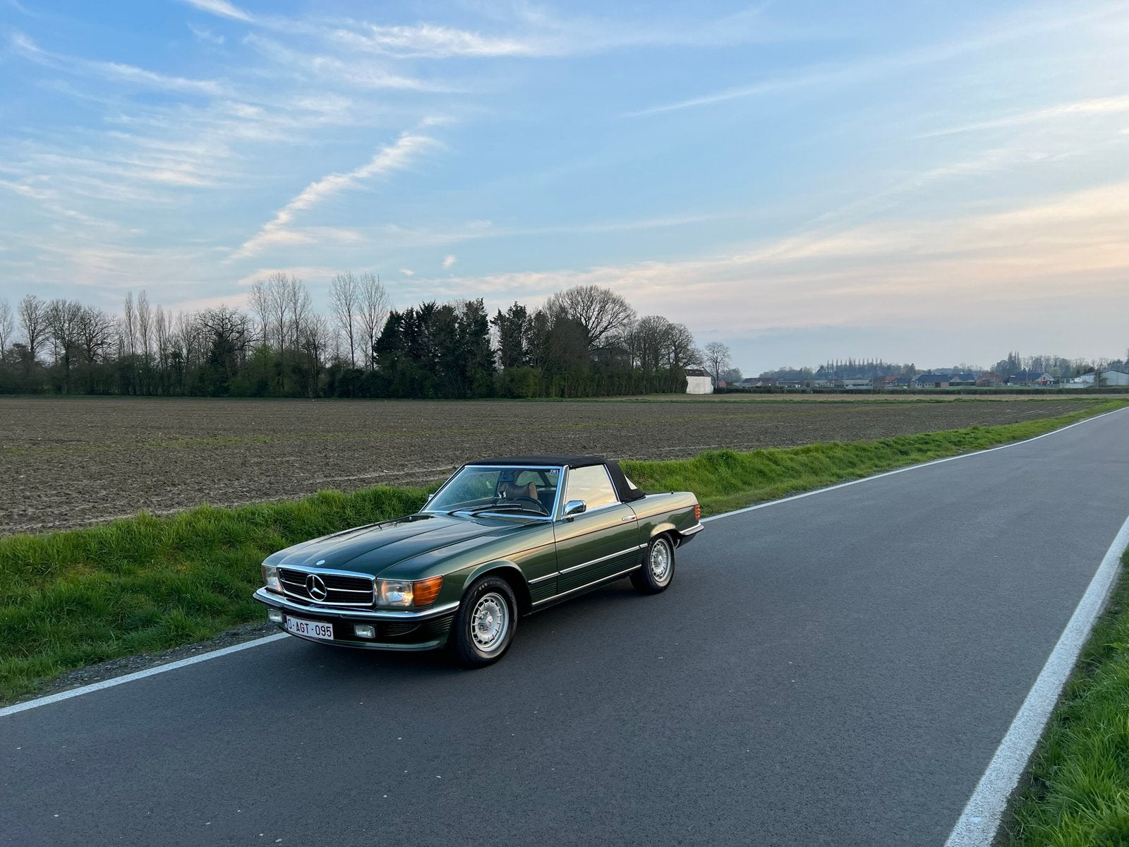 Mercedes 350sl r107, Autos, Cuir, Achat, Beige, Cabriolet