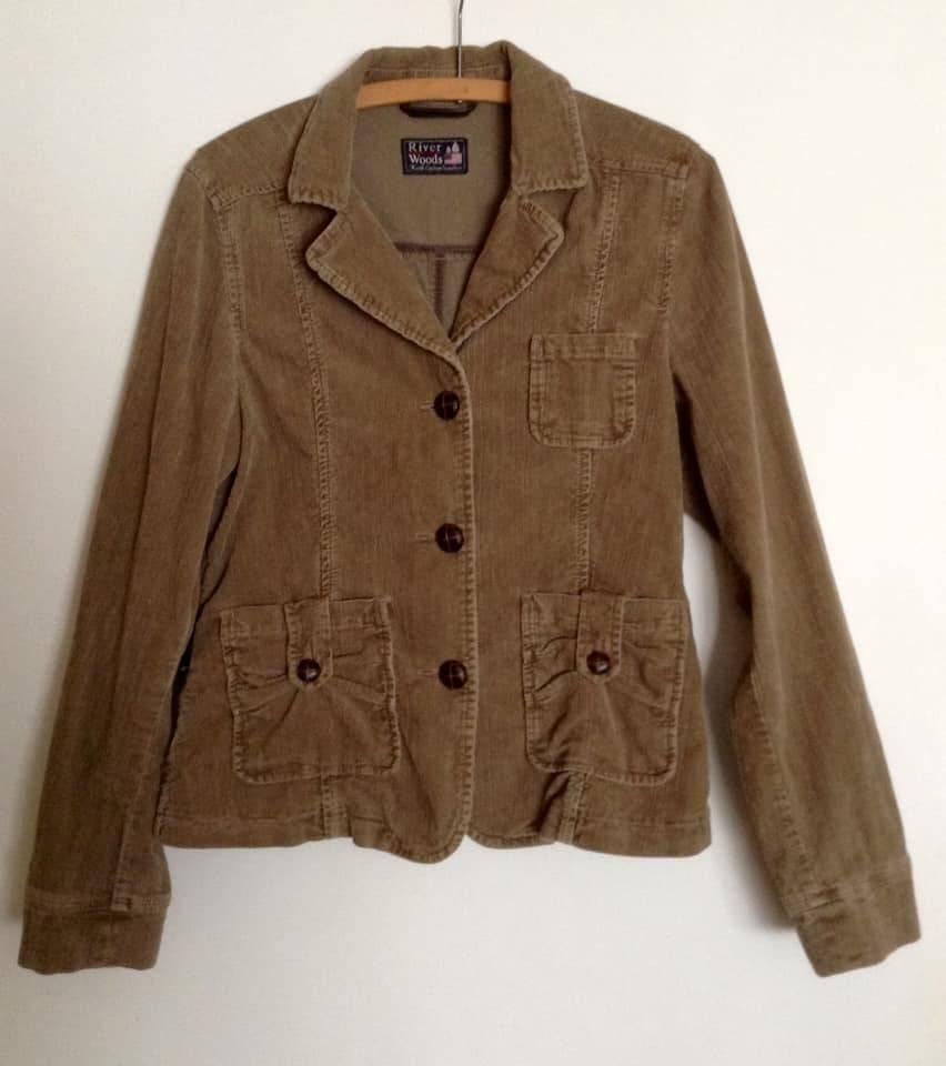 River Woods T.m fluwelen jack voor dames, Ophalen of Verzenden, Zo goed als nieuw, Maat 38/40 (M), Beige