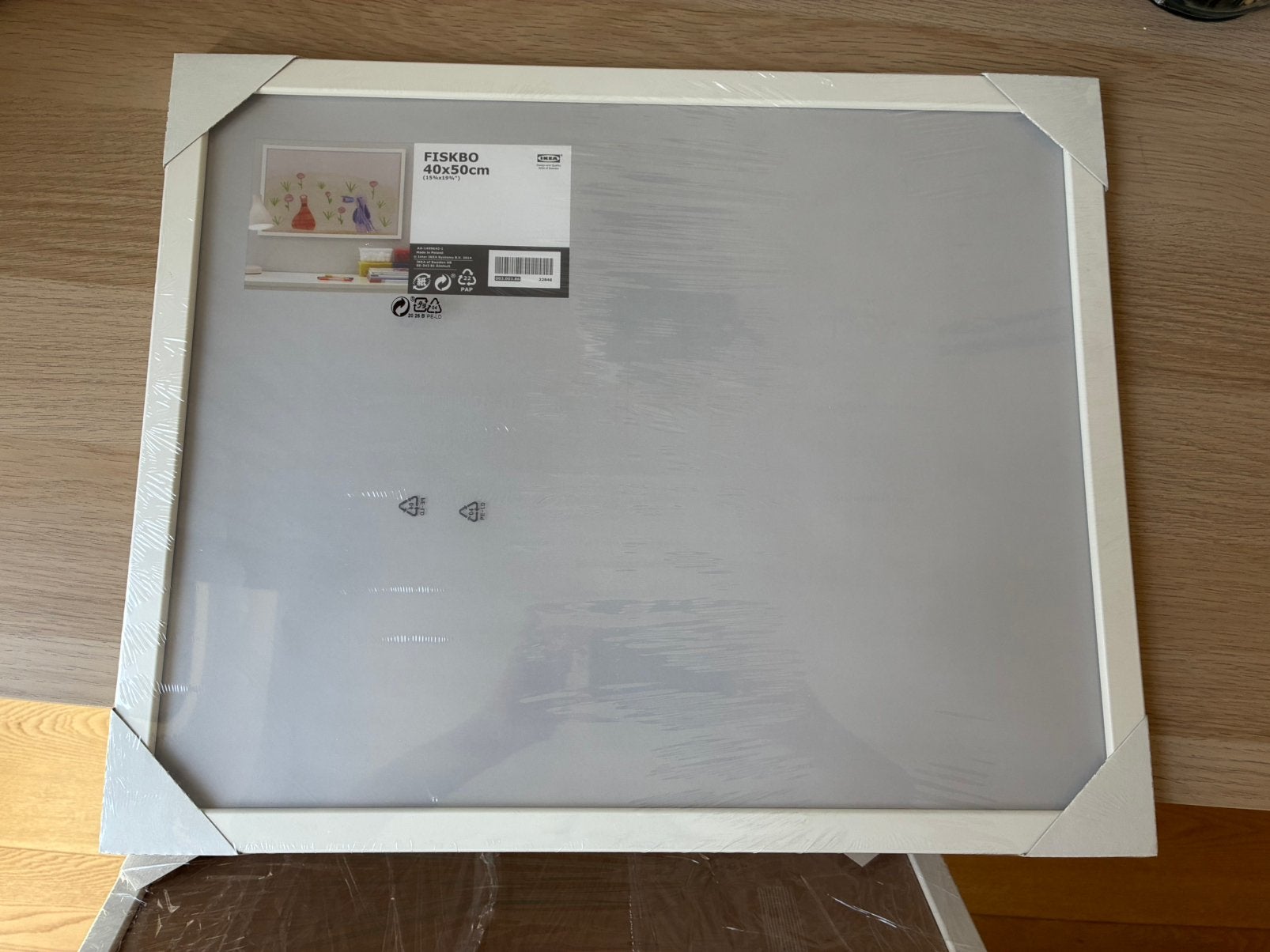 3 Cadres blanc 40 x50 cm FISKBO, Maison & Meubles, Accessoires pour la Maison | Cadres, Enlèvement, Comme neuf, Blanc