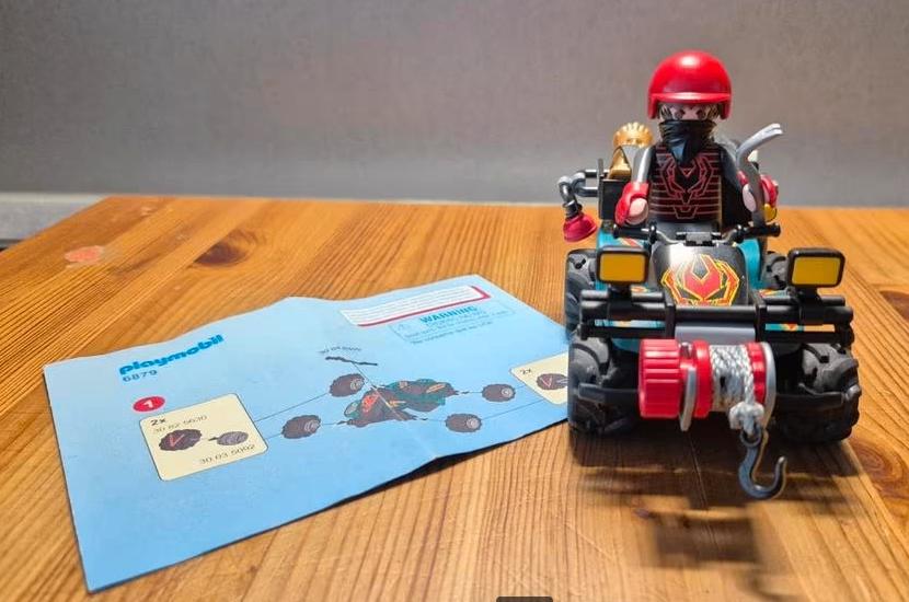 Playmobil 6879 - Bandiet op quad met lier, Ophalen of Verzenden