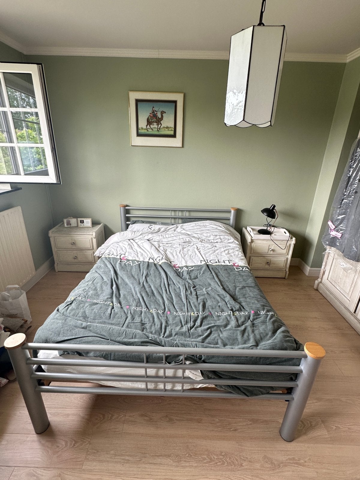 Bed twijfelaar, Ophalen, Zo goed als nieuw, Twijfelaar