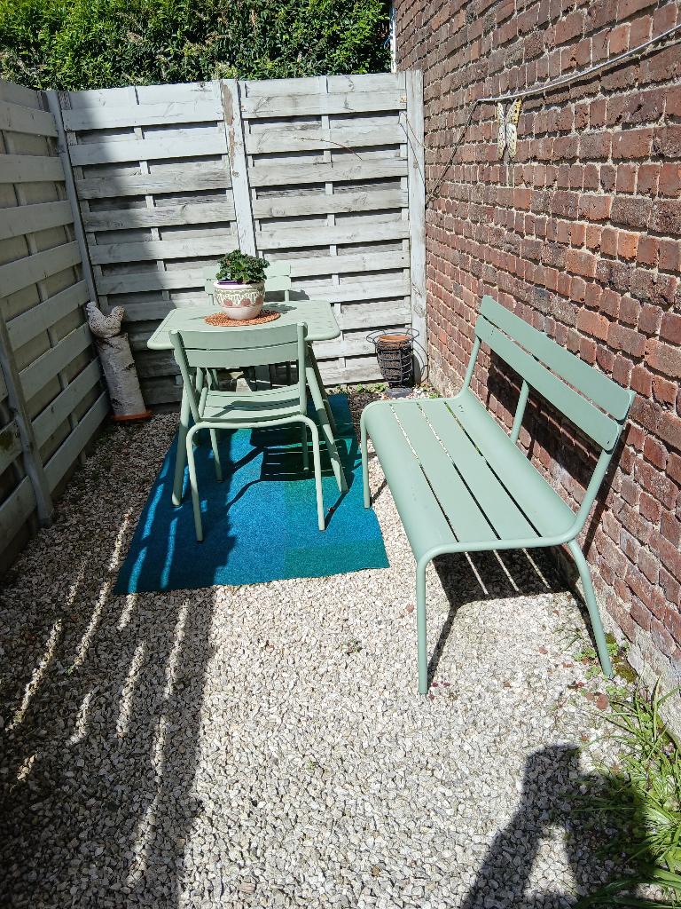 Tuinset  FERMOB, Aluminium, Zo goed als nieuw, Tuinset, Eettafel