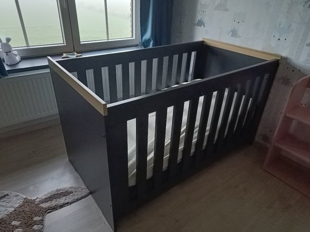 Baby- en juniorbed 140x70, Ophalen, 140 tot 160 cm, 70 tot 85 cm, Matras