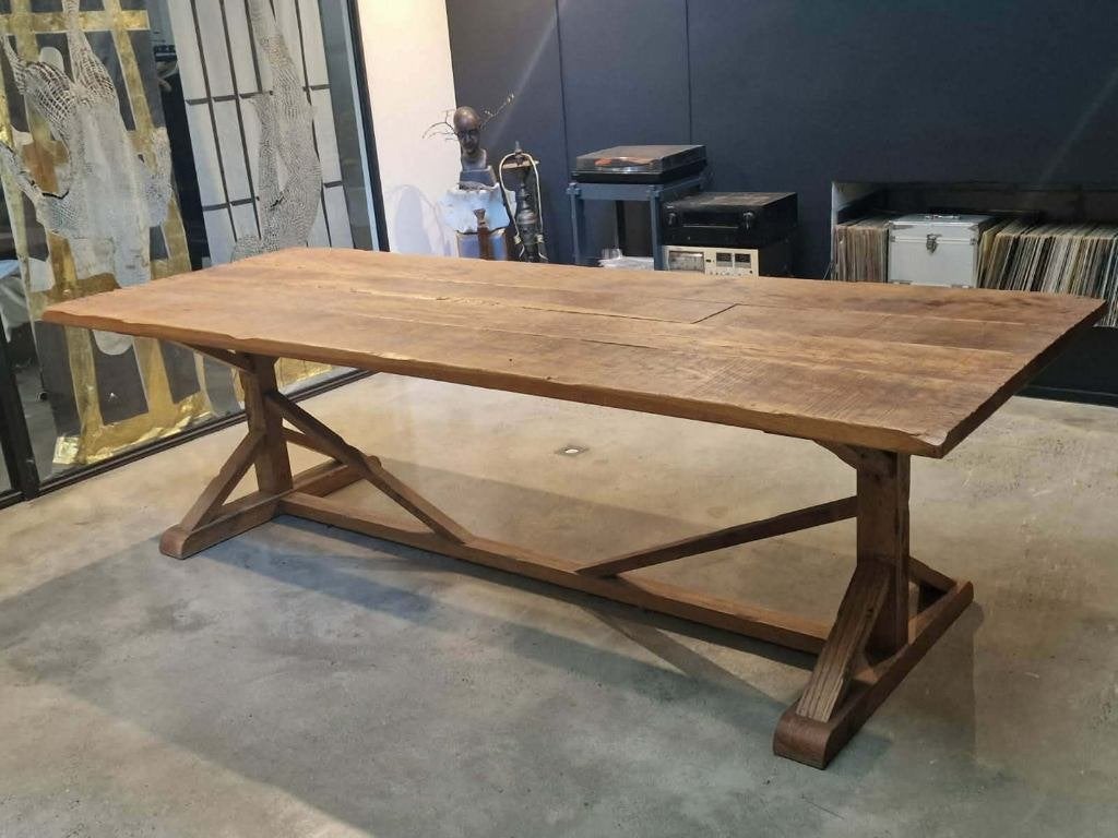 belle grande table en chêne, Comme neuf, 100 à 150 cm, Enlèvement, Chêne