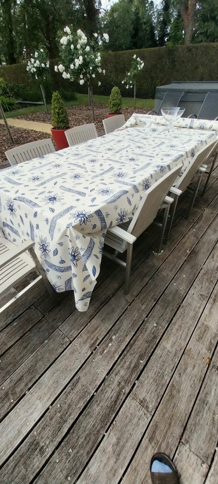 Vlek en strijkvrij tafellinnen 100% katoen NIEUW, Huis en Inrichting, Tafelkleden, Nieuw, Binnen, Buiten, Ophalen