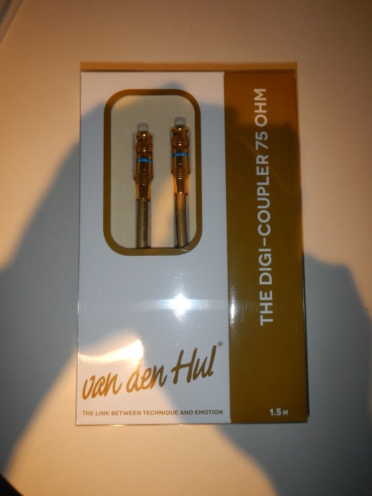 Câble coax numérique (BNC) Van Den Hul DigiCoupler 1,5 mètre, Envoi, Neuf, Moins de 2 mètres, Câble coaxial