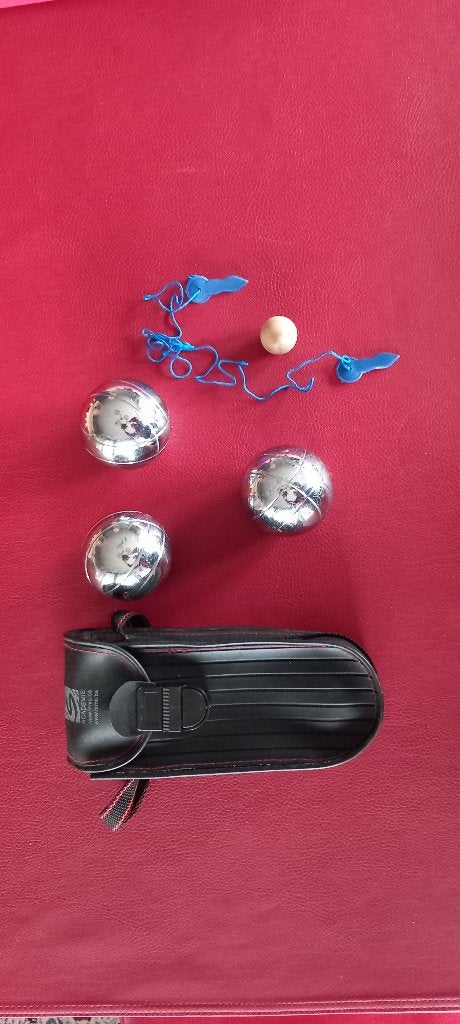Set van 3 petanqueballen voor de vrije tijd met tas, Ophalen, Zo goed als nieuw, Bal