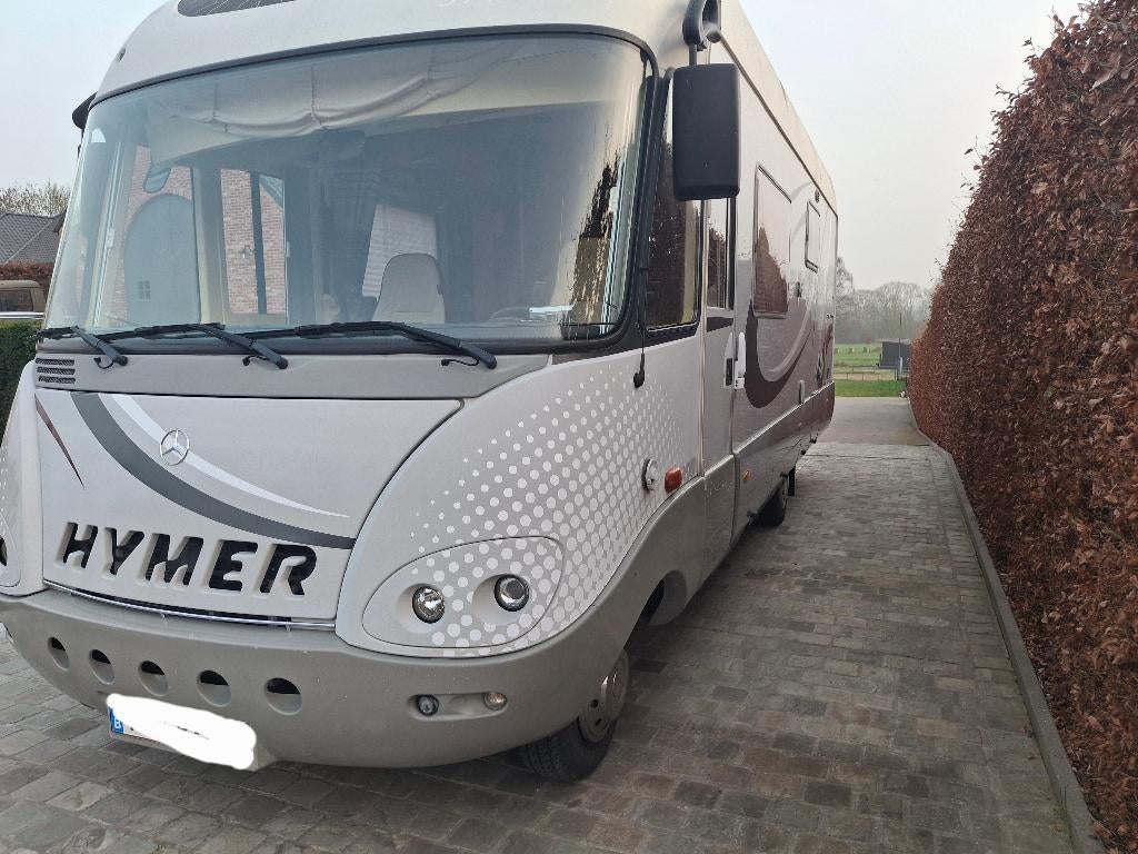 Hymer S740 camper, Caravans en Kamperen, Mobilhomes, Particulier, Hymer, Mercedes, Elektrisch, Automaat, Koelkast, Dakluik, ABS