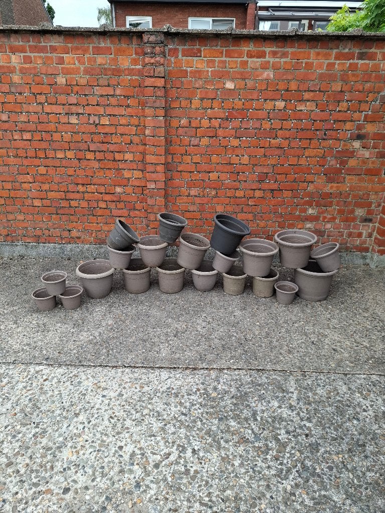 Bloempotten, Ophalen, Kunststof, Gebruikt, Balkon