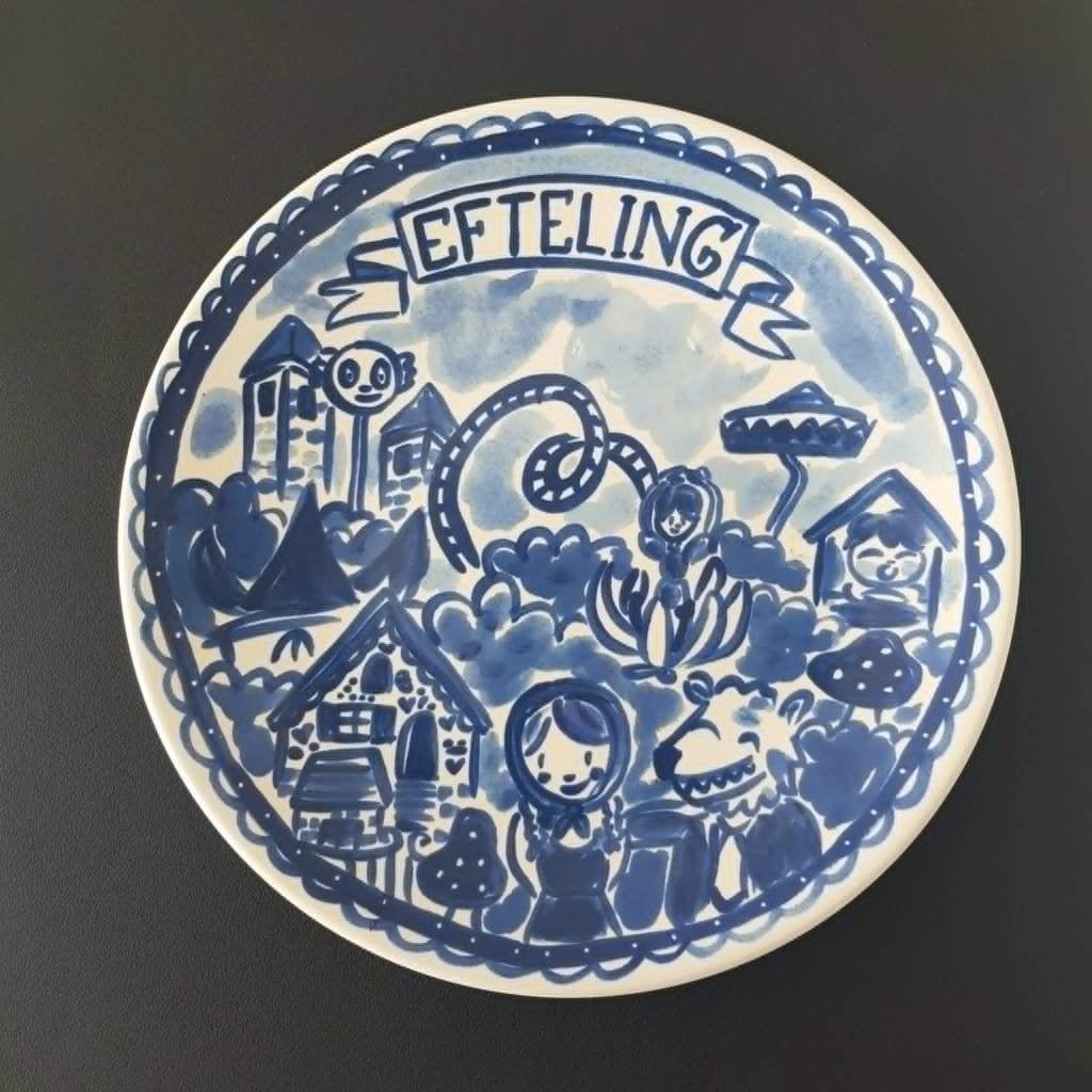 EFTELING "sprookjesbos" bord Blond Amsterdam, Ophalen of Verzenden, Zo goed als nieuw, Gebruiksvoorwerp