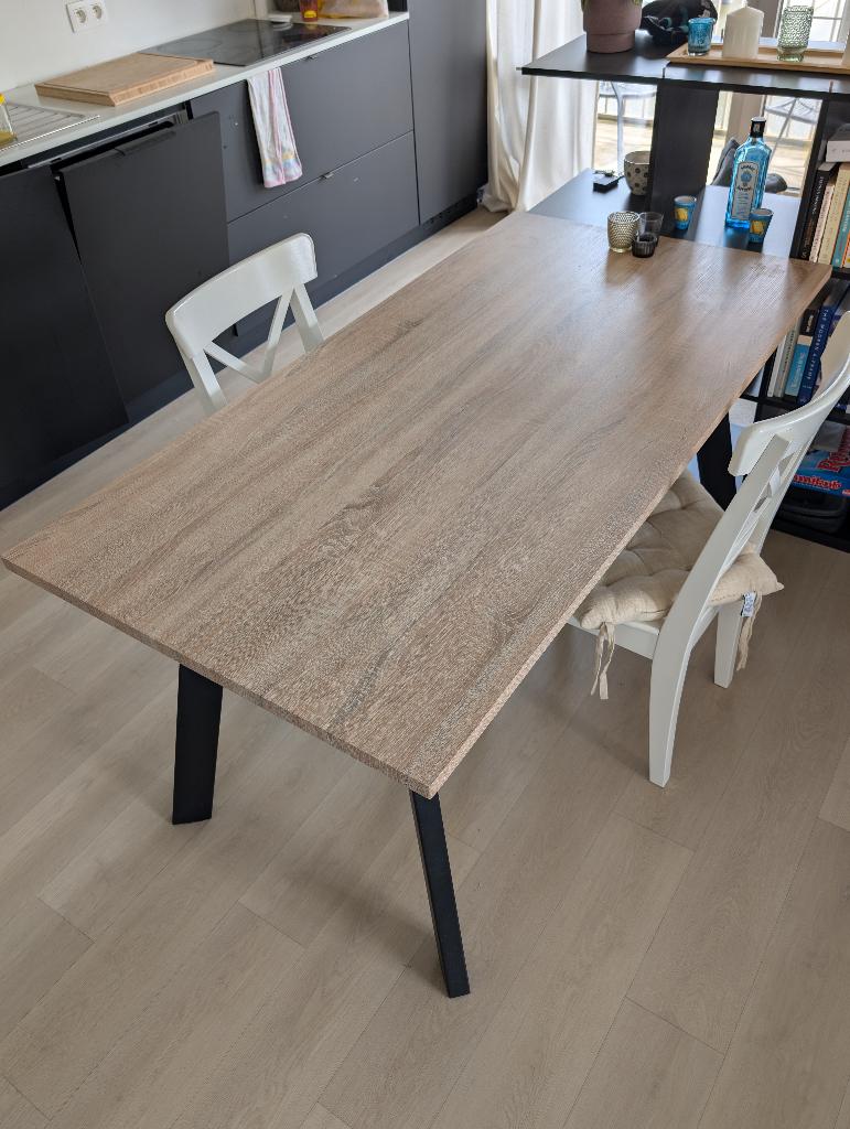 Eettafel 180x90cm, Huis en Inrichting, Tafels | Eettafels, Ophalen, Nieuw, 50 tot 100 cm, Vijf personen of meer