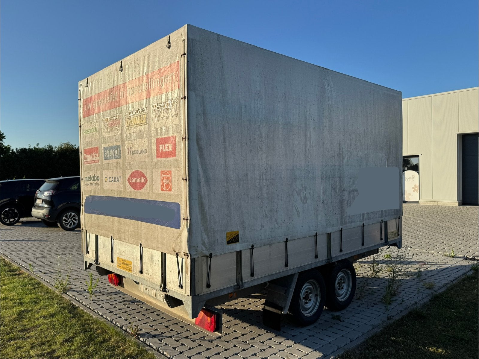 Gesloten aanhangwagen. 350x195x190cm, Ophalen, Gebruikt
