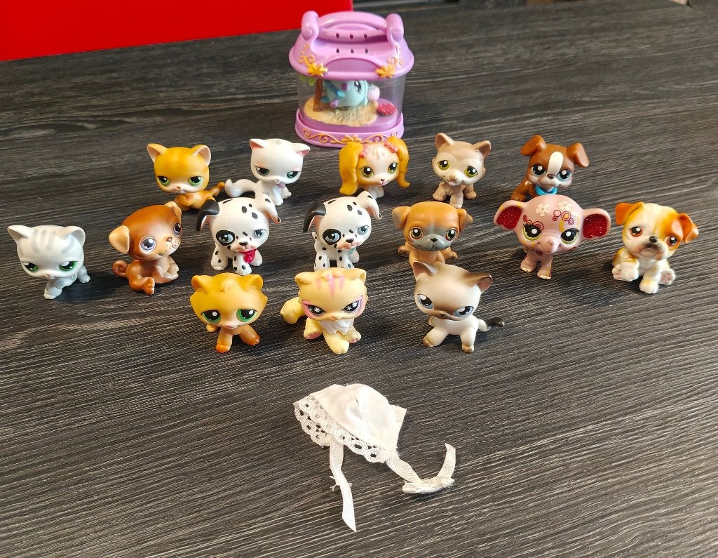 Verzameling 16 vintage LPS Littlest Pet Shop diertjes, Ophalen of Verzenden, Gebruikt