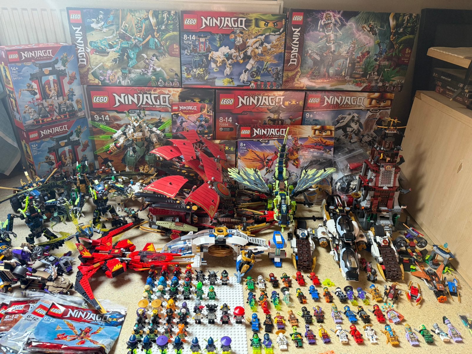 Heel groot lego ninjago lot collectie, Ophalen, Lego, Zo goed als nieuw, Ninjago