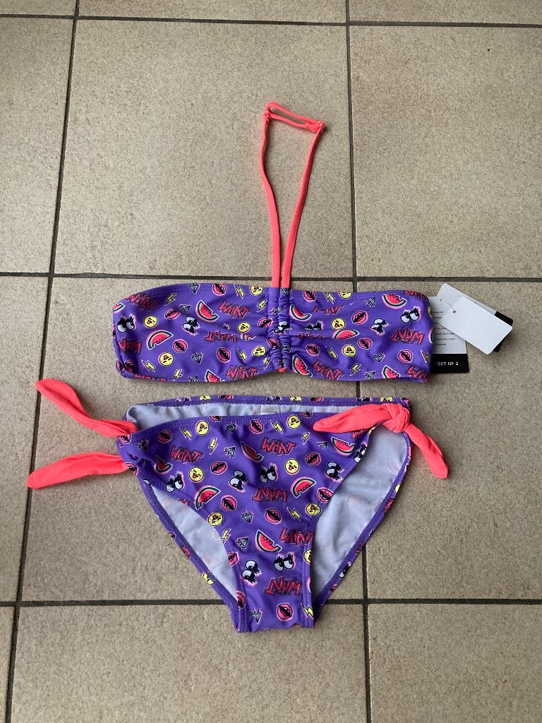 Nieuwe Paarse Bikini - Maat 134 / 140, Kinderen en Baby's, Ophalen of Verzenden, Nieuw, Meisje, Sport- of Zwemkleding