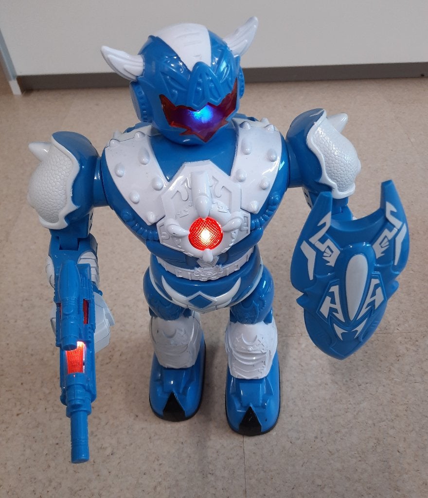 Robot licht geluid, Enlèvement
