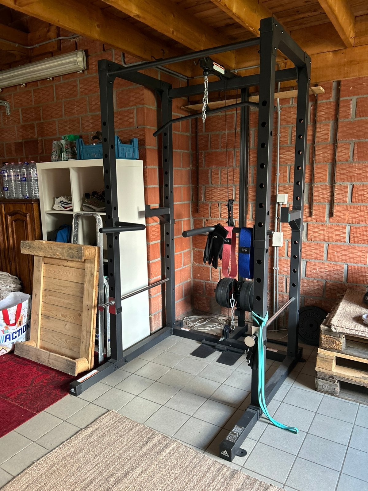 Adidas/reebok fitness power rack, Sport en Fitness, Fitnessmaterialen, Ophalen, Zo goed als nieuw