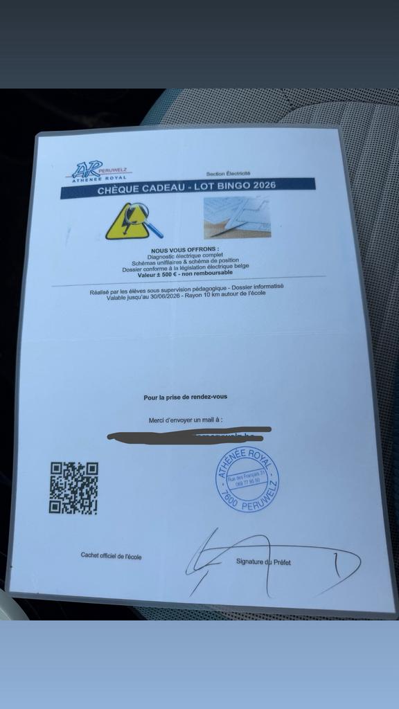 Chèque cadeau – Diagnostic électrique complet (valeur 500€), Computers en Software, Printerbenodigdheden, Nieuw, Ophalen of Verzenden