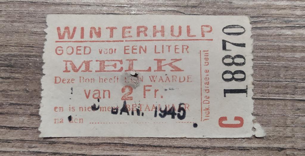 Winterhulp Gent - Goed voor 1 LITER MELK - 2 Frank 1945, Verzamelen, Ophalen of Verzenden, Overige soorten, Kunstobject
