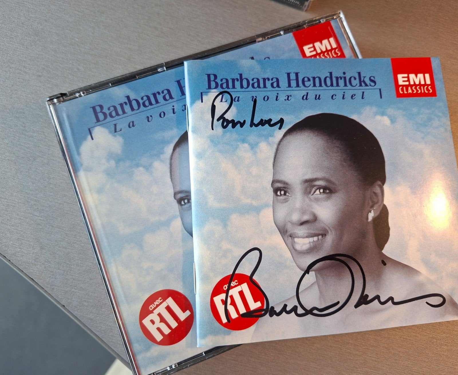 Boîte de 2 CD Barbara Hendricks. La voix du ciel. Signé., Enlèvement ou Envoi