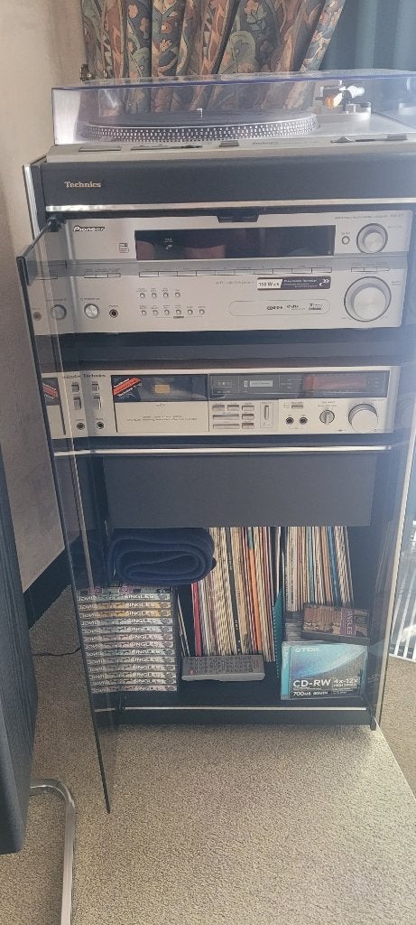 hifi toren compleet, TV, Hi-fi & Vidéo, Enlèvement, Utilisé, Deck cassettes ou Lecteur-enregistreur de cassettes, Autres marques