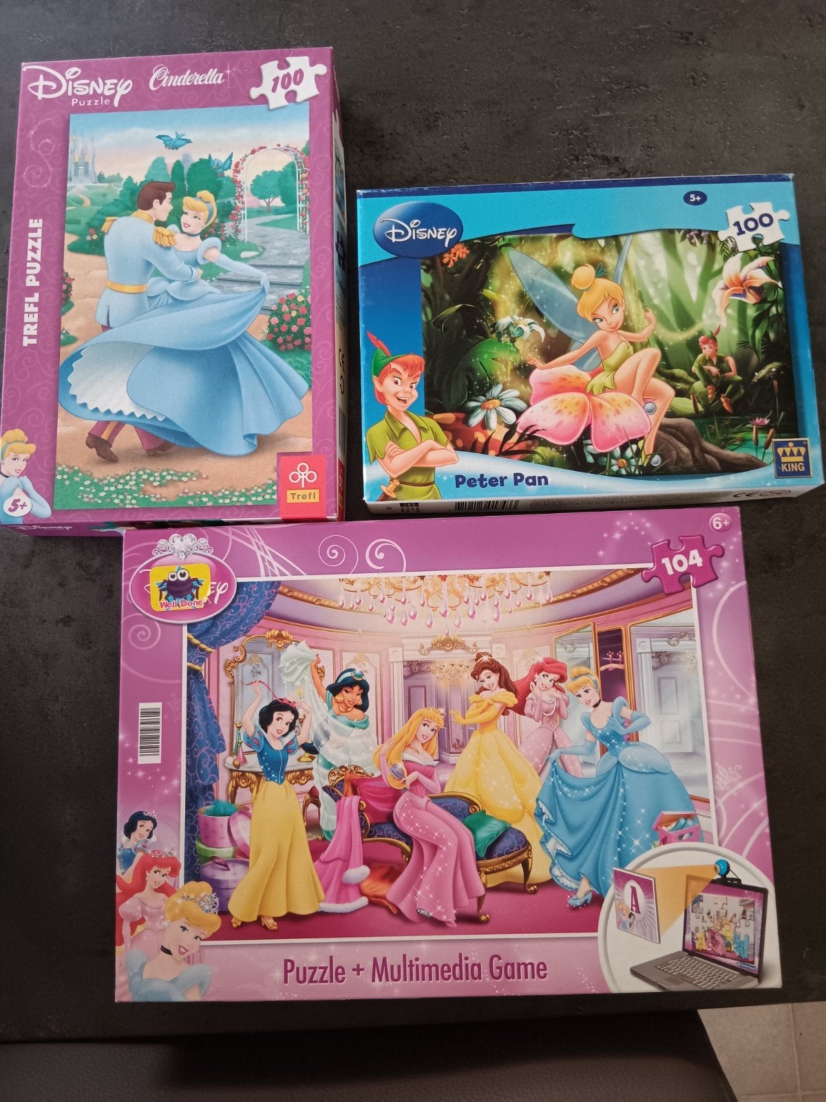 3 disney puzzels, Ophalen of Verzenden