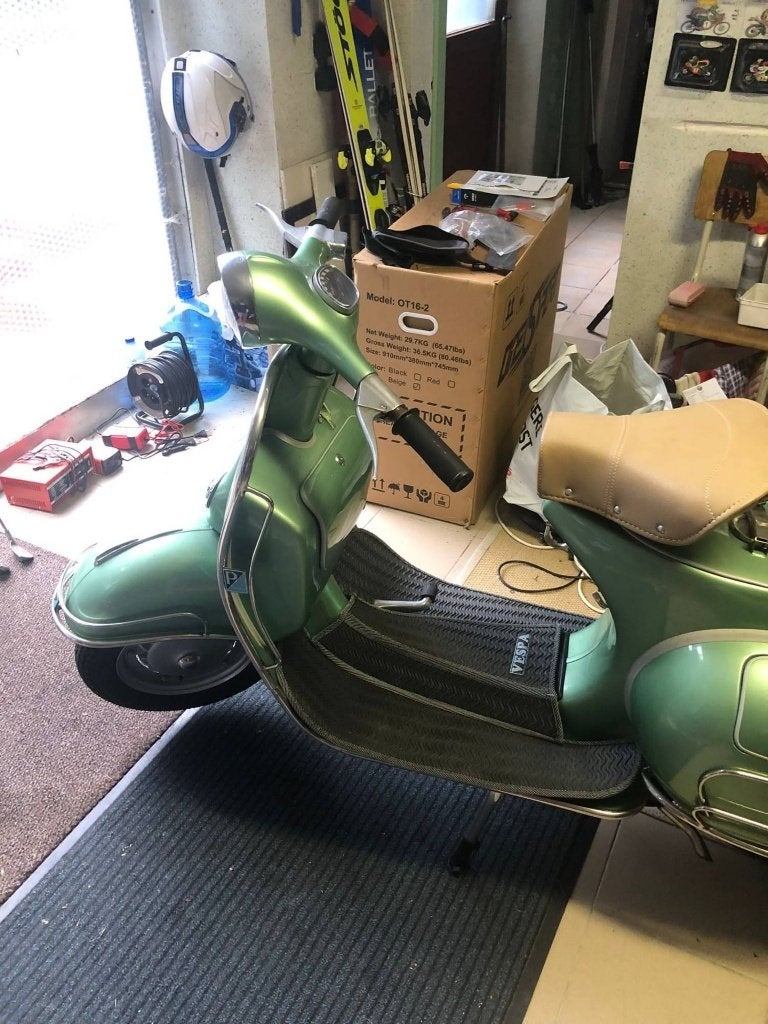 Vespa 150 VBB de 1965 restaurée, 46 km, papiers belges, Motos, Scooter, Occasion, Jusqu'à 11 kW, Particulier